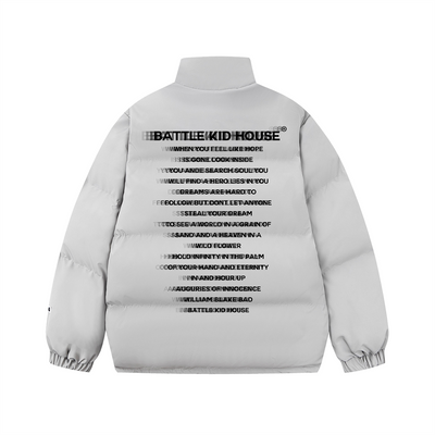 Abrigo Acolchado de Algodón con Cuello Mao Estampado para Hombre - Image 40