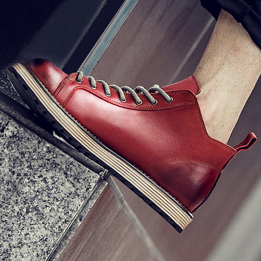 Botas Martin de Cuero Vintage para Hombre - Image 12