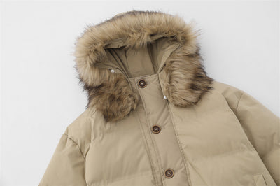 Parka de Algodón para Hombre con Capucha y Cuello de Piel - Image 15
