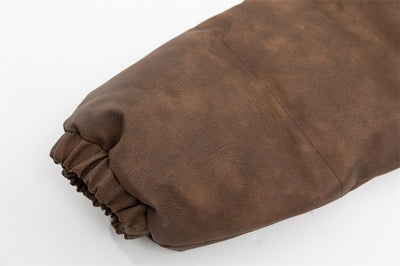 Chamarra Acolchada de Algodón con Letras Bordadas para Hombre - Image 26