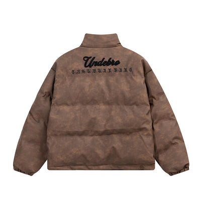Chamarra Acolchada de Algodón con Letras Bordadas para Hombre - Image 33