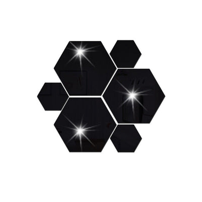 Espejo Hexagonal Acrílico 3D - Adhesivo Decorativo de Pared con Efecto Cristal - Image 50
