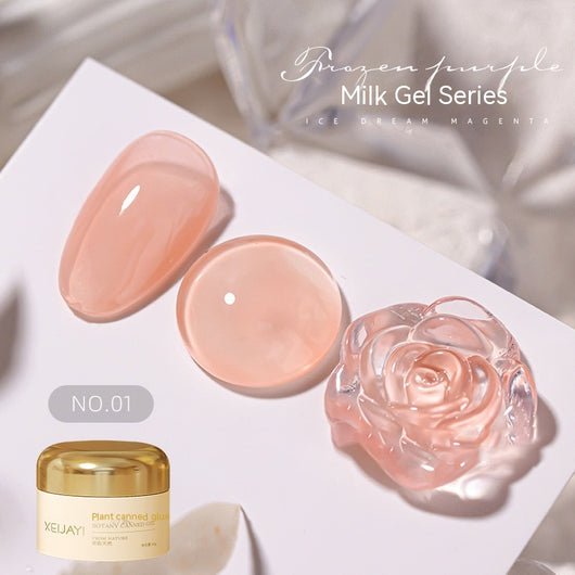 Esmalte UV Gelatina Láctea Color Sólido Efecto Hielo Verano - Image 19