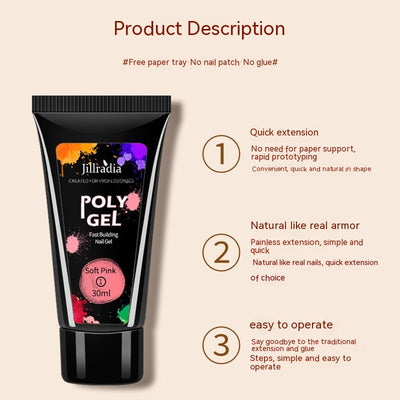 Extensiones de Uñas con Pegamento Cristal UV Beauty - Image 25
