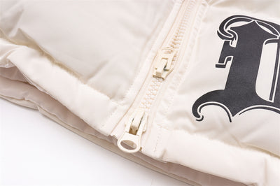 Chaqueta Acolchada Estampada con Cuello Alto para Hombre - Image 43