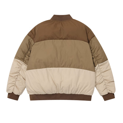 Abrigo Patchwork de Contraste de Colores para Hombre - Image 18