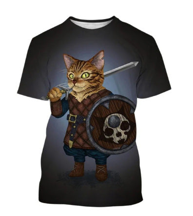 Playera para Hombre con Estampado 3D de Gatos Adorables - Image 28
