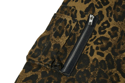 Conjunto Abrigo Vintage Leopardo con Capucha - Invierno Acolchado - Image 16