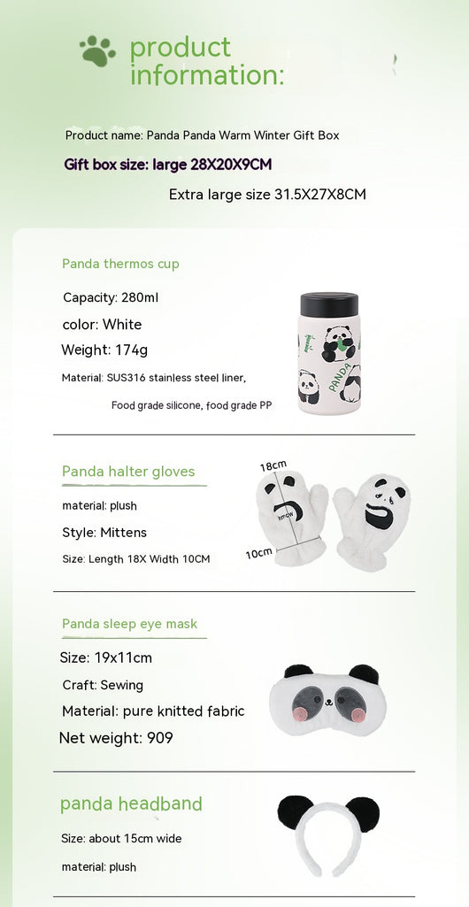 Set de Accesorios Panda para Invierno - Regalo Perfecto para Novia - Image 33