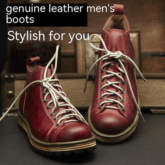 Botas Martin de Cuero Vintage para Hombre - Image 19