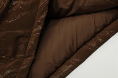 Abrigo de Cuero para Hombre con Forro Acolchado Splash-Ink - Image 24
