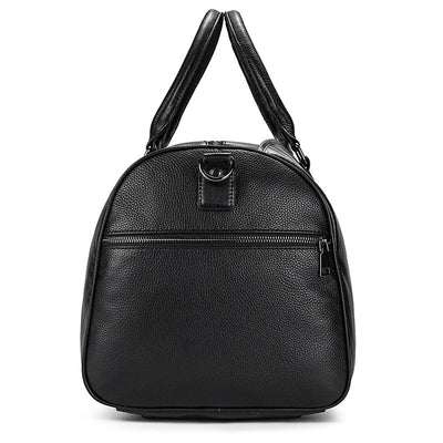 Bolsa de Viaje y Gimnasio en Cuero Genuino Negro para Hombre - Image 47