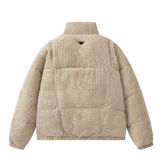 Abrigo Acolchado de Algodón con Cuello Alto para Hombre - Image 38