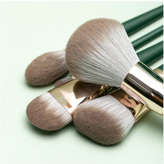 Set de 14 Brochas de Maquillaje Cloud Verde - Súper Suaves - Image 14