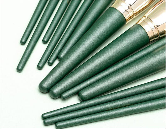 Set de 14 Brochas de Maquillaje Cloud Verde - Súper Suaves - Image 21