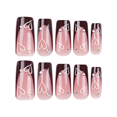Uñas Postizas Amor Simple - Diseño Elegante y Minimalista - Image 10