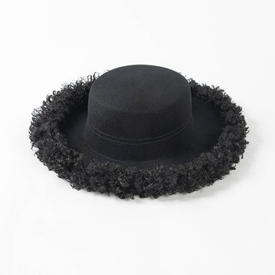 Sombrero de Lana Premium con Ala Rizada - Estilo Casual Invierno - Image 27