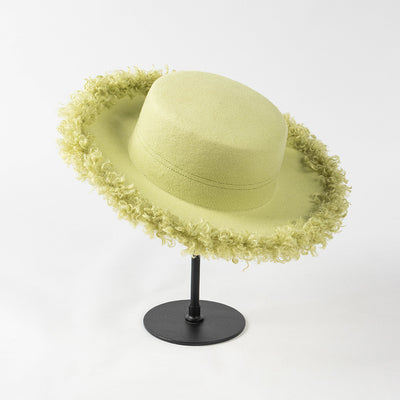 Sombrero de Lana Premium con Ala Rizada - Estilo Casual Invierno - Image 28