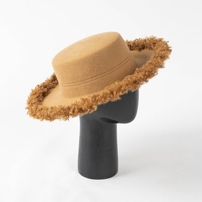 Sombrero de Lana Premium con Ala Rizada - Estilo Casual Invierno - Image 29
