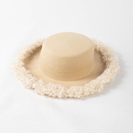 Sombrero de Lana Premium con Ala Rizada - Estilo Casual Invierno - Image 34