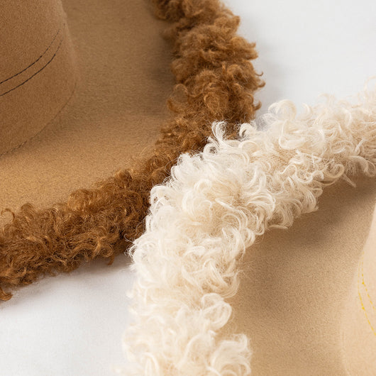 Sombrero de Lana Premium con Ala Rizada - Estilo Casual Invierno - Image 35