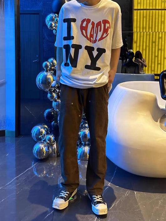 Camiseta Blanca de Verano para Hombre con Estampado de Letras - Image 9