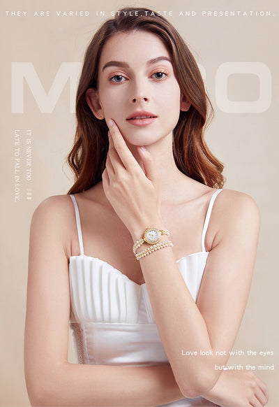 Reloj de Perla de Agua Dulce con Diamantes - Lujo Asequible para Mujer - Image 13