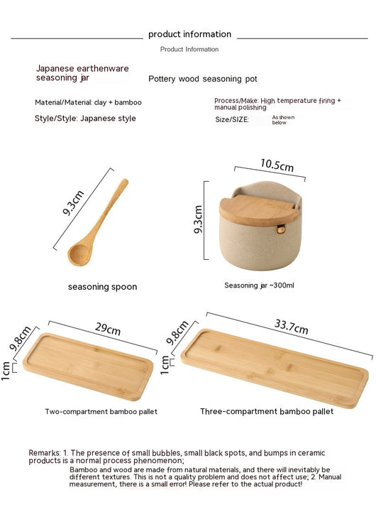 Set de 3 Recipientes de Cerámica Japonesa para Condimentos con Tapa - Image 22