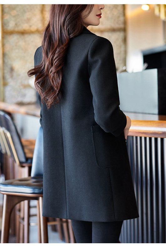 Blazer Doble Botonadura Mujer - Abrigo Elegante Otoño Invierno - Image 26