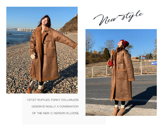 Abrigo de Invierno Reversible de Lana de Cordero para Mujer - Image 21