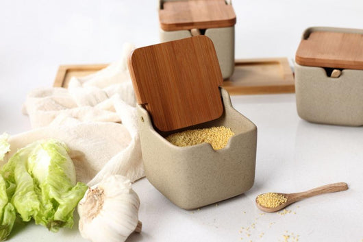 Set de 3 Recipientes de Cerámica Japonesa para Condimentos con Tapa - Image 32