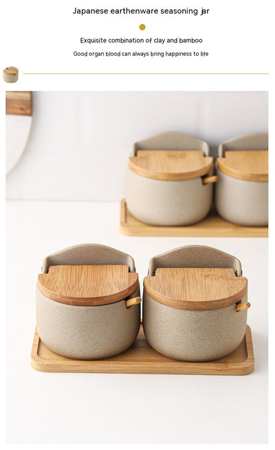 Set de 3 Recipientes de Cerámica Japonesa para Condimentos con Tapa - Image 37