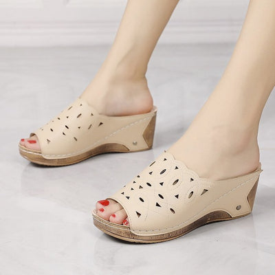 Sandalia Cuña Slip-On con Punta Abierta para Mujer - Image 48