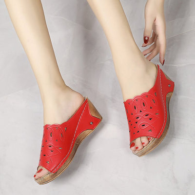 Sandalia Cuña Slip-On con Punta Abierta para Mujer - Image 50