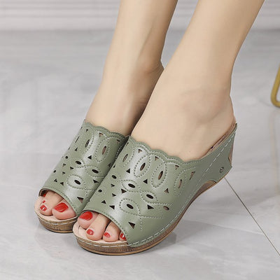 Sandalia Cuña Slip-On con Punta Abierta para Mujer - Image 62