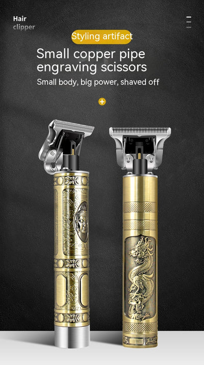 Cortadora de Cabello Profesional Retro con Grabado - Máquina de Afeitar Eléctrica de Precisión - Image 17