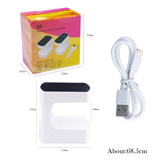 Lámpara LED Mini USB Q8 para Uñas de Gel - Image 16