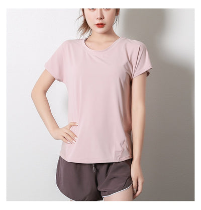Playera Deportiva de Manga Corta Primavera Verano para Yoga y Fitness - Image 14