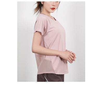 Playera Deportiva de Manga Corta Primavera Verano para Yoga y Fitness - Image 22