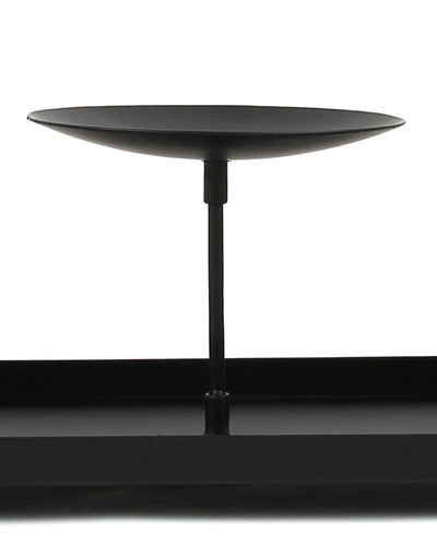 Candelabro de Tres Brazos Modular con Plato Grande para Velas de Pilar de 4 Pulgadas - Image 12
