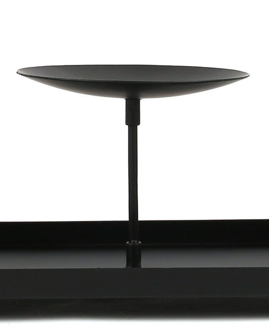 Candelabro de Tres Brazos Modular con Plato Grande para Velas de Pilar de 4 Pulgadas - Image 12