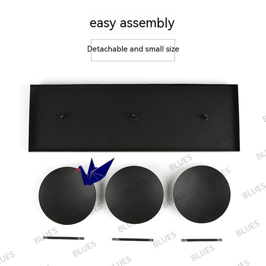 Candelabro de Tres Brazos Modular con Plato Grande para Velas de Pilar de 4 Pulgadas - Image 13