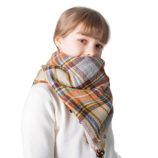 Chal Triangular Escocés para Otoño e Invierno - Amplio y Versátil - Image 103
