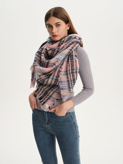 Chal Triangular Escocés para Otoño e Invierno - Amplio y Versátil - Image 110