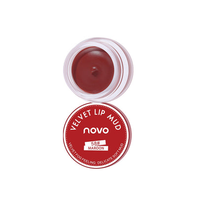 Barro Labial en Lata - Rojo Transparente Tono Caqui Persimón - Image 11
