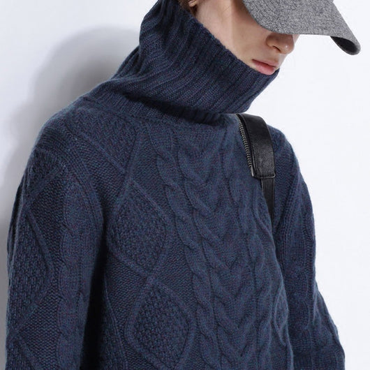 Suéter Suelto de Cuello Alto para Mujer - Pullover Versátil - Image 9