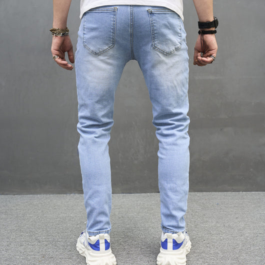 Jeans Skinny Elásticos de Algodón para Hombre - Image 16