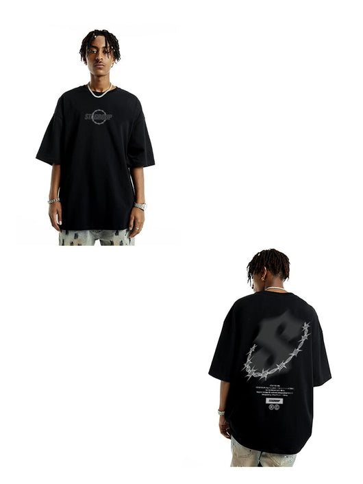 Camiseta Retro Americana de Manga Corta para Hombre - Verano - Image 17