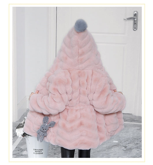 Abrigo Infantil Niña Invierno Estilo Coreano Piel Sintética Acolchado Cálido - Image 29