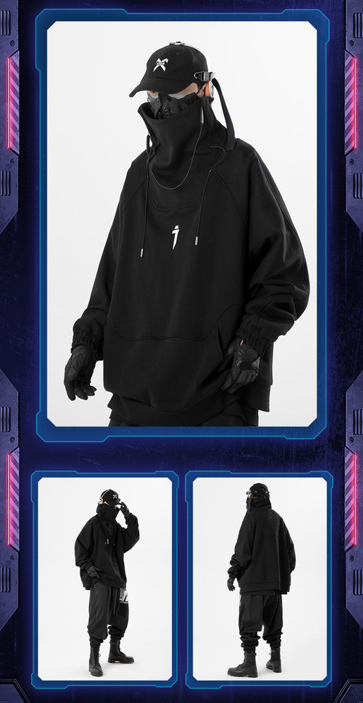 Suéter Cuello Alto Funcional Hip Hop para Hombre - Otoño e Invierno - Image 19